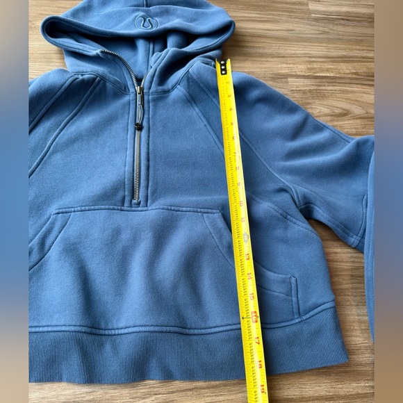 NWOT Lululemon Scuba Oversized Half-Zip Hoodie (blue size XS/S) - Picture 5 of 7